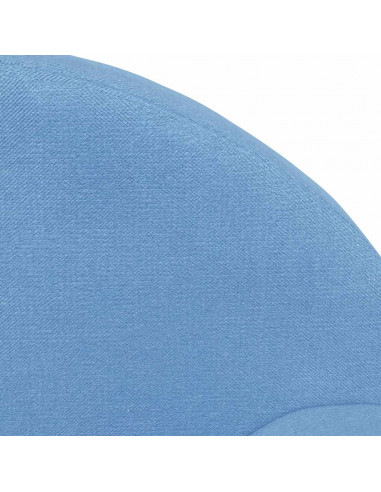 Divano per Bambini Blu in Morbido Peluche