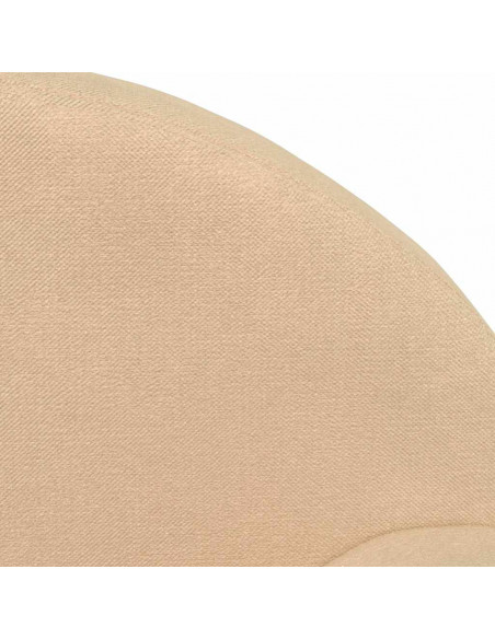 Divano per Bambini a 2 Posti Crema in Morbido Peluche