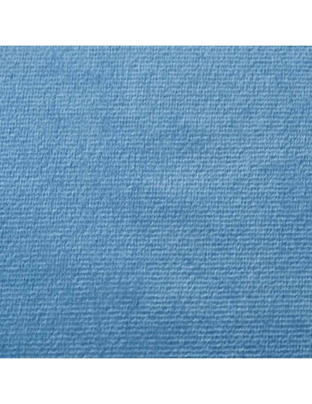 Divano per Bambini a 2 Posti Blu in Morbido Peluche