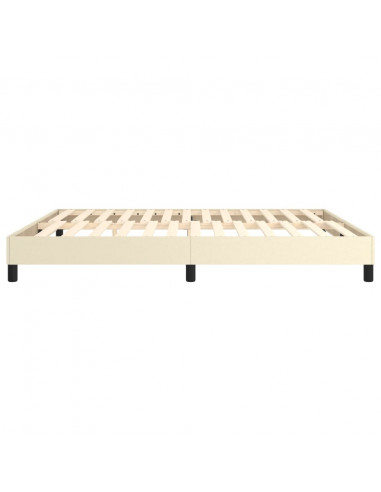 Struttura Letto a Rete a Molle Crema 180x200 cm in Similpelle