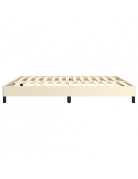 Struttura Letto a Rete a Molle Crema 180x200 cm in Similpelle