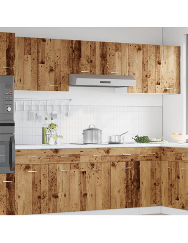 Mobili Pensili 2 pz Legno Antico 50x31x60 cm Legno Multistrato