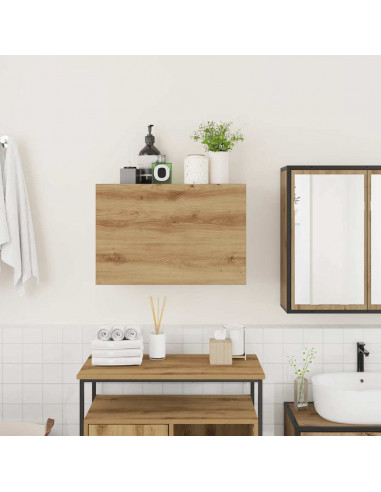 Mobiletto da Bagno Rovere Artigianale 60x25x40 cm Truciolato