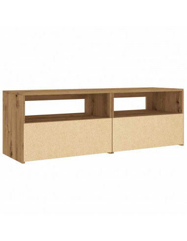 Mobile Porta TV con LED Artigianale 120x35x40 cm Multistrato