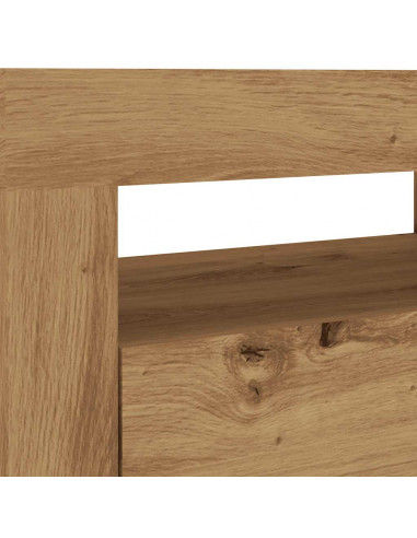 Mobile Porta TV con LED Artigianale 120x35x40 cm Multistrato