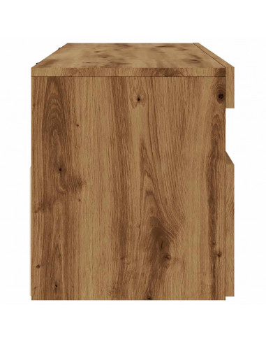 Mobile Porta TV con LED Artigianale 120x35x40 cm Multistrato