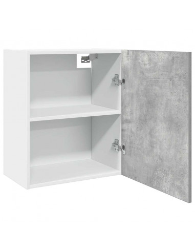 Mobile Pensile Grigio Cemento 50x31x60cm in Legno Multistrato