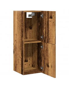 Mobile Pensile da Bagno Legno Antico 30x30x80 cm in Truciolato