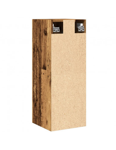 Mobile Pensile da Bagno Legno Antico 30x30x80 cm in Truciolato