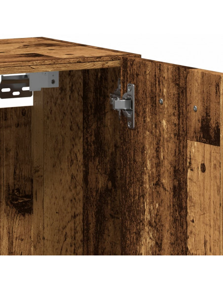 Mobile Pensile da Bagno Legno Antico 30x30x80 cm in Truciolato