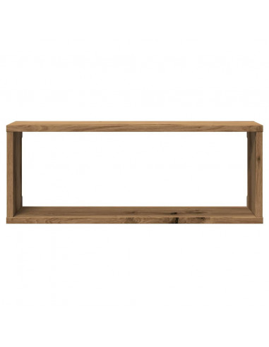 Mensole Parete a Cubo 2 pz Artigianale 30x15x30 cm Truciolato