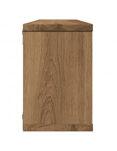 Mensole Parete a Cubo 2 pz Artigianale 30x15x30 cm Truciolato