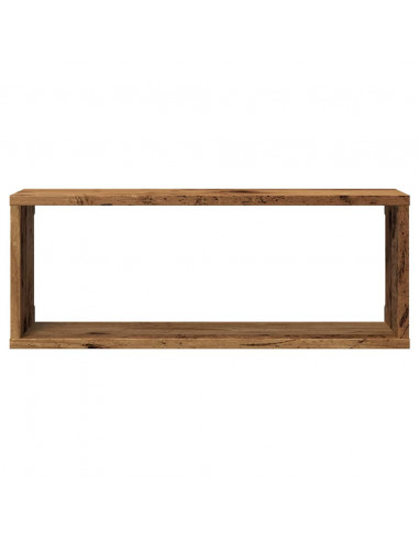 Mensole a Cubo Muro 6 pz Legno Antico 60x15x23 cm in Truciolato