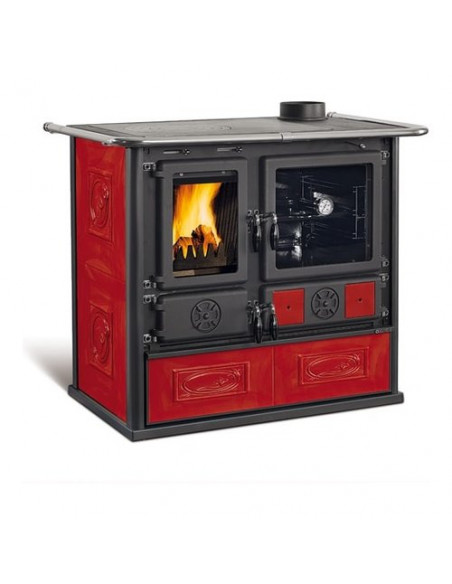 Cucina legna Nordica 7015213 ROSA 5.0 VST Liberty bordeaux Liberty bor