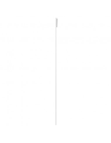 Porta Scorrevole in Vetro ESG e Alluminio 76x205 cm Bianca