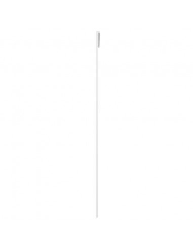 Porta Scorrevole in Vetro ESG e Alluminio 90x205 cm Bianca