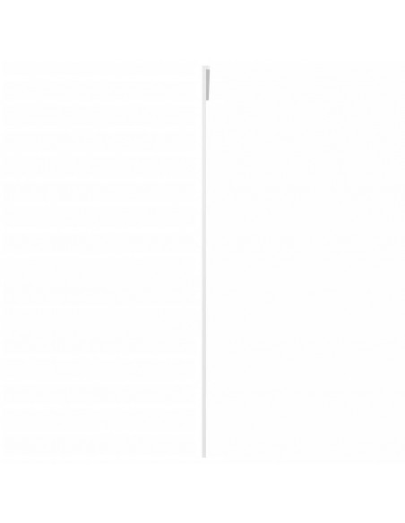 Porta Scorrevole in Vetro ESG e Alluminio 90x205 cm Bianca
