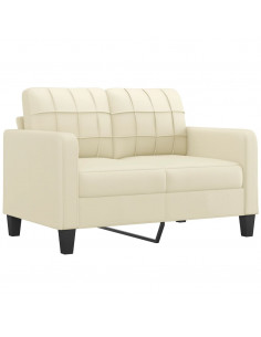 Set di Divani 3 pz con Cuscini Crema in Similpelle 2