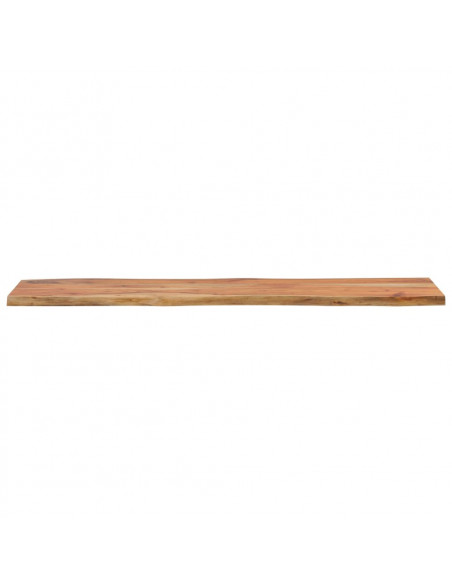 Piano Tavolo 140x40x2,5 cm Rettangolare Legno Acacia Bordi Vivi