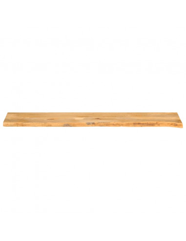 Piano Tavolo Bordi Vivi 160x30x2,5 cm Legno Massello di Mango