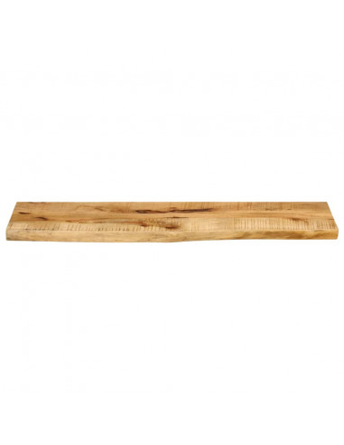 Piano Tavolo 120x40x3,8 cm Bordi Vivi Legno di Mango Grezzo