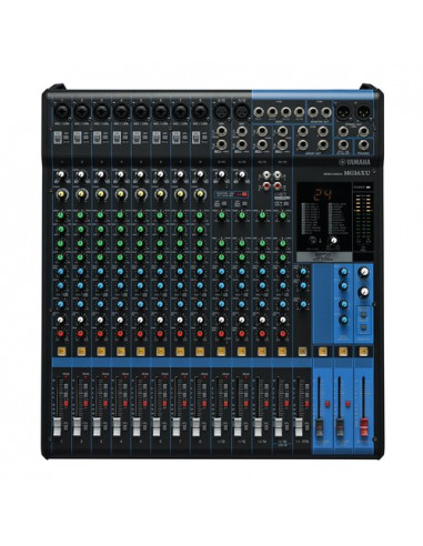 Mixer disc jockey Yamaha MG16XU MG SERIES 16 Canali Black Black