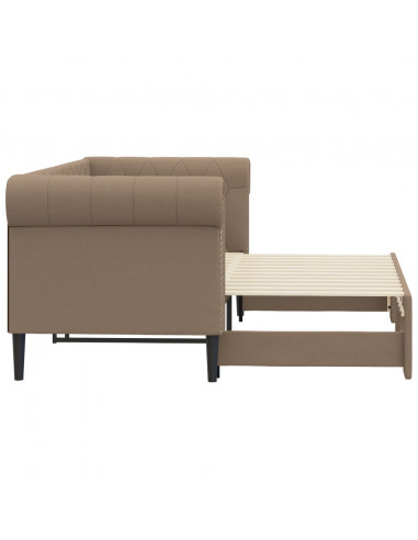 Divano Letto Estraibile Cappuccino 90x200 cm in Similpelle