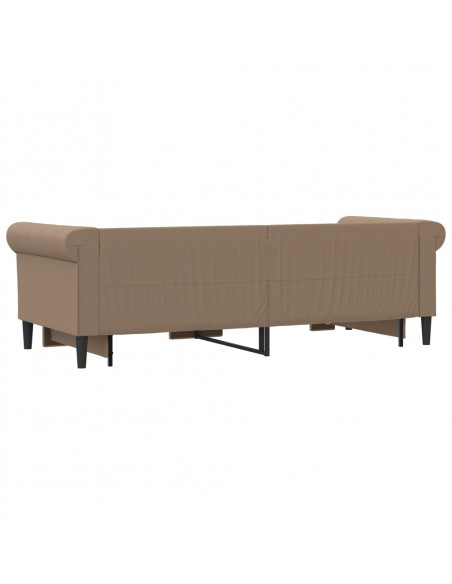 Divano Letto Estraibile Cappuccino 90x200 cm in Similpelle