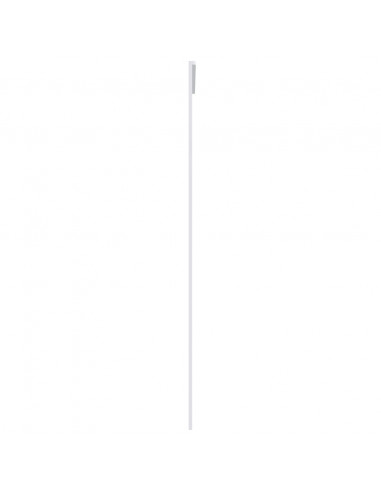 Porta Scorrevole in Vetro ESG e Alluminio 90x205 cm Bianca