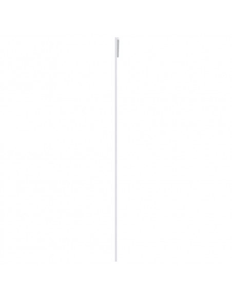 Porta Scorrevole in Vetro ESG e Alluminio 90x205 cm Bianca