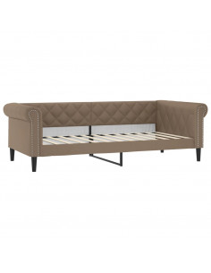 Letto da Giorno Cappuccino 90x200 cm in Similpelle