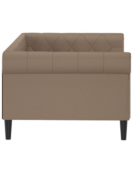 Letto da Giorno Cappuccino 90x200 cm in Similpelle