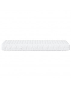 Divano Letto con Materasso Crema 90x200 cm in Tessuto