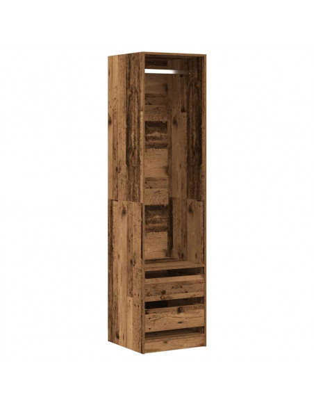 Armadio Legno Antico 50x50x200 cm in Legno Multistrato