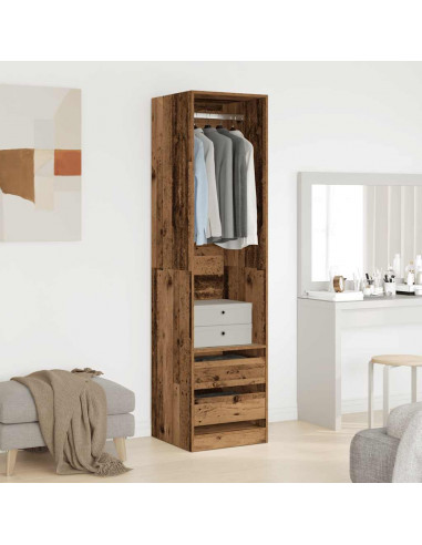 Armadio Legno Antico 50x50x200 cm in Legno Multistrato