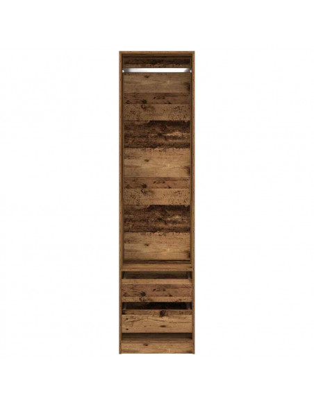 Armadio Legno Antico 50x50x200 cm in Legno Multistrato