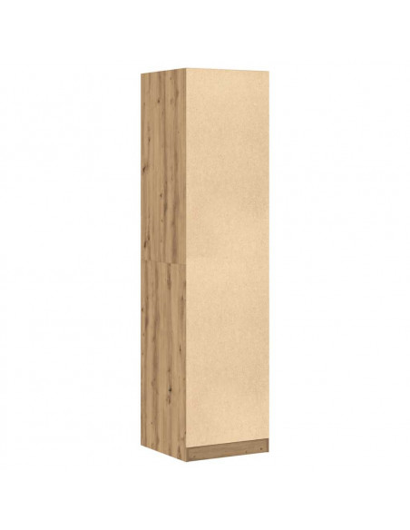Armadio Rovere Artigianale 50x50x200 cm in Legno Multistrato