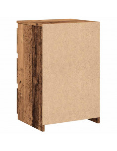 Comodini Legno Antico 2 pz 40x35x62,5 cm in Legno Multistrato