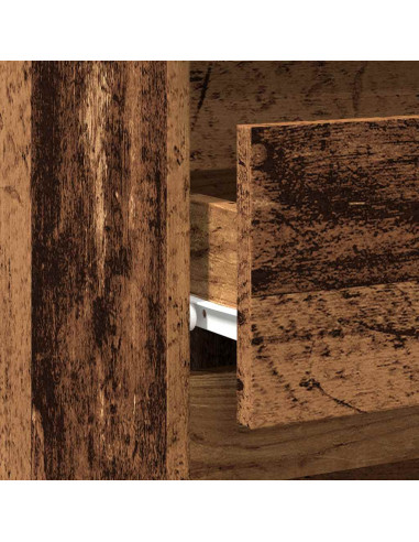 Comodini Legno Antico 2 pz 40x35x62,5 cm in Legno Multistrato