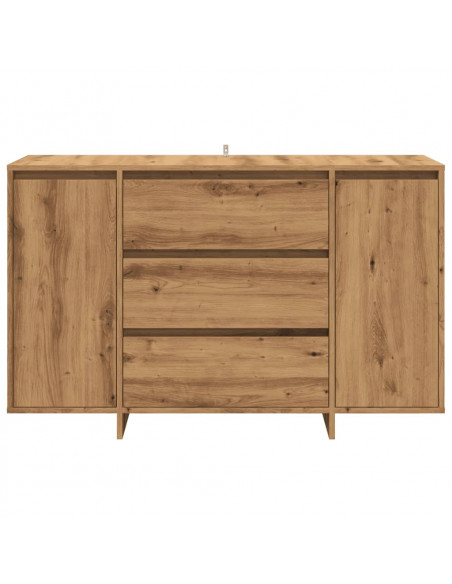 Credenza Rovere Artigianale 120x41x75 cm in Legno Multistrato