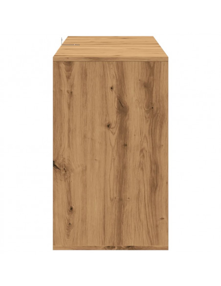 Credenza Rovere Artigianale 120x41x75 cm in Legno Multistrato