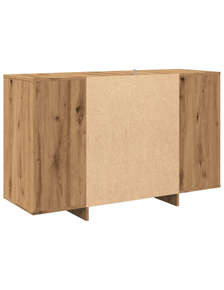 Credenza Rovere Artigianale 120x41x75 cm in Legno Multistrato