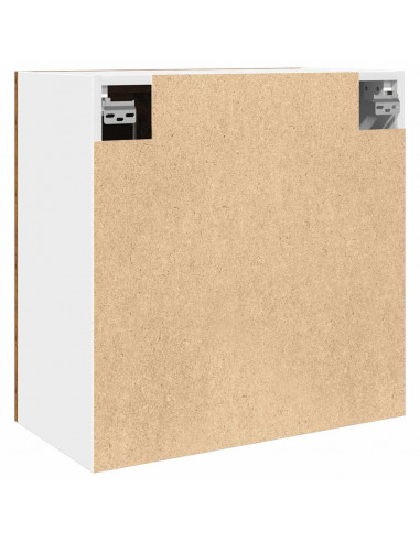 Pensile da Cucina con Anta in Vetro Legno Antico 60x31x60 cm