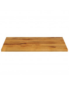 Piano per Tavolo 110x80x2,5cm Rettangolare Legno Massello Mango 2