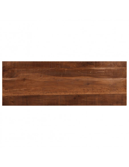 Piano Tavolo 140x60x2,5 cm Rettangolare in Massello di Recupero