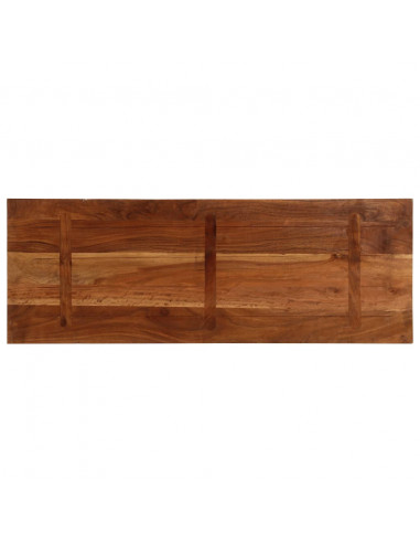 Piano Tavolo 140x60x2,5 cm Rettangolare in Massello di Recupero