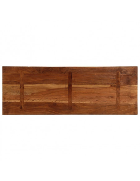 Piano Tavolo 140x60x2,5 cm Rettangolare in Massello di Recupero