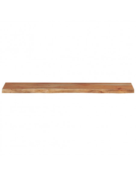 Piano Tavolo 180x40x3,8 cm Rettangolare Legno Acacia Bordi Vivi