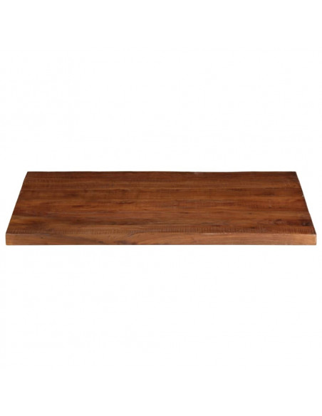 Piano Tavolo 90x80x3,8 cm Rettangolare in Massello di Recupero