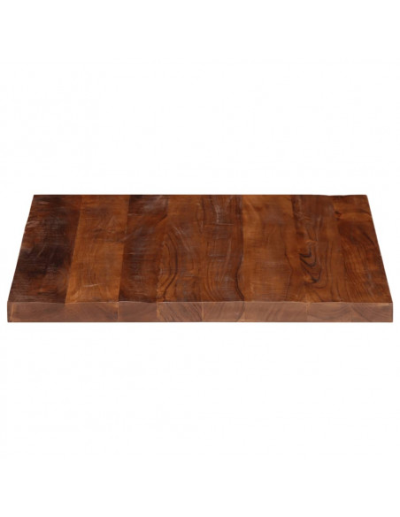 Piano Tavolo 90x90x3,8 cm Quadrato Legno Massello di Recupero